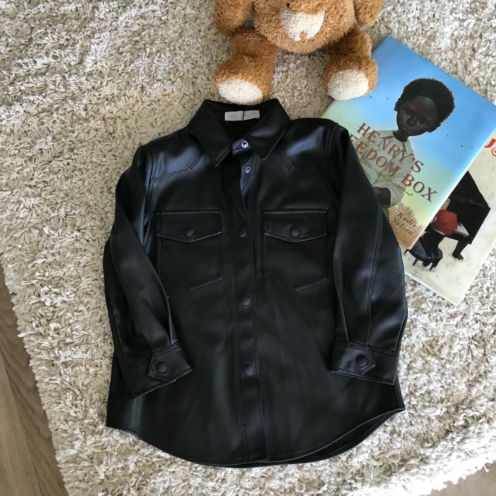 Zara fake leather jacket